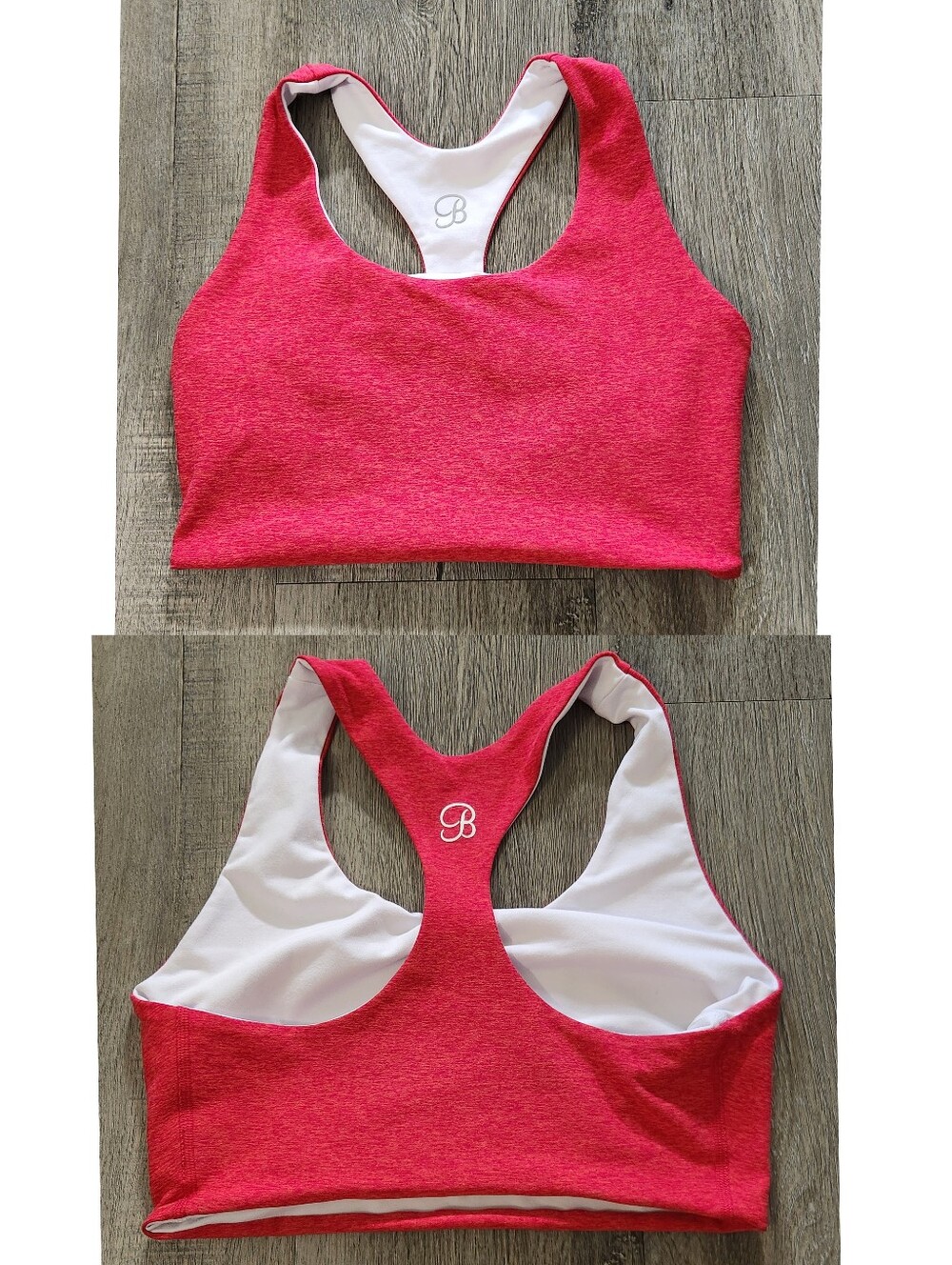 Bombshell Sportswear Hot Pink Racerback Sports Bra